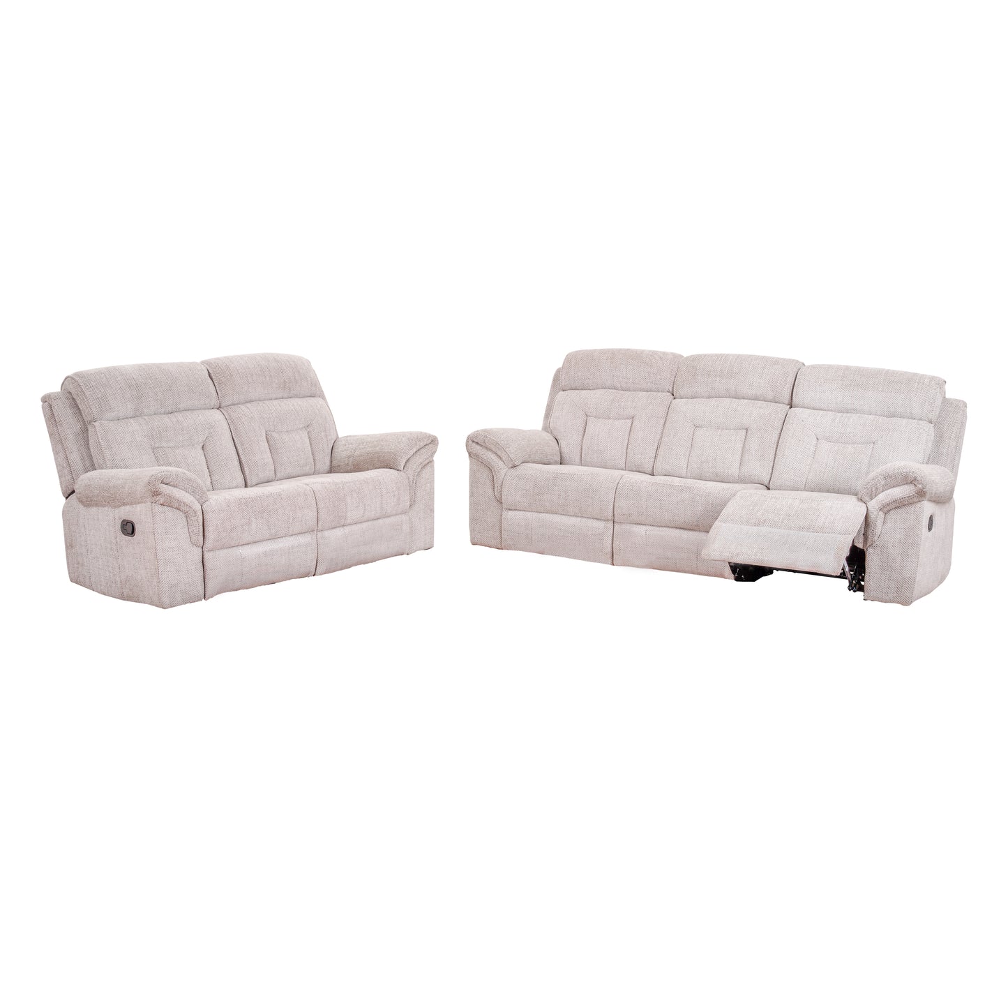 Manual Fabric 3+2 Seater Recliner - Consrt-Graphite