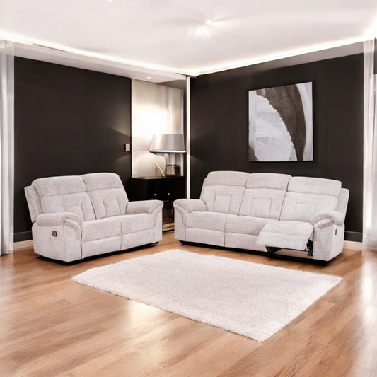 Manual Fabric 3+2 Seater Recliner - Consrt-Graphite