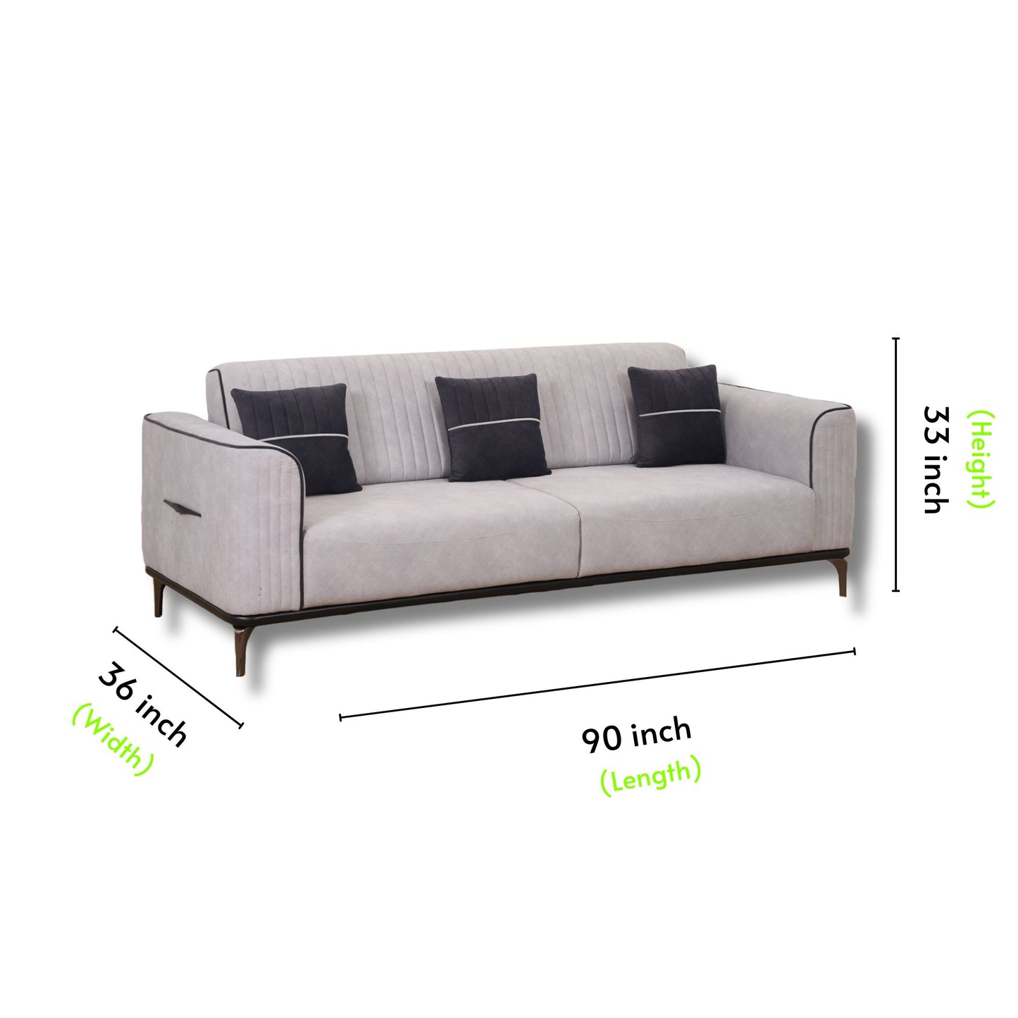 Vella Fabric Sofa 3+2 Seater