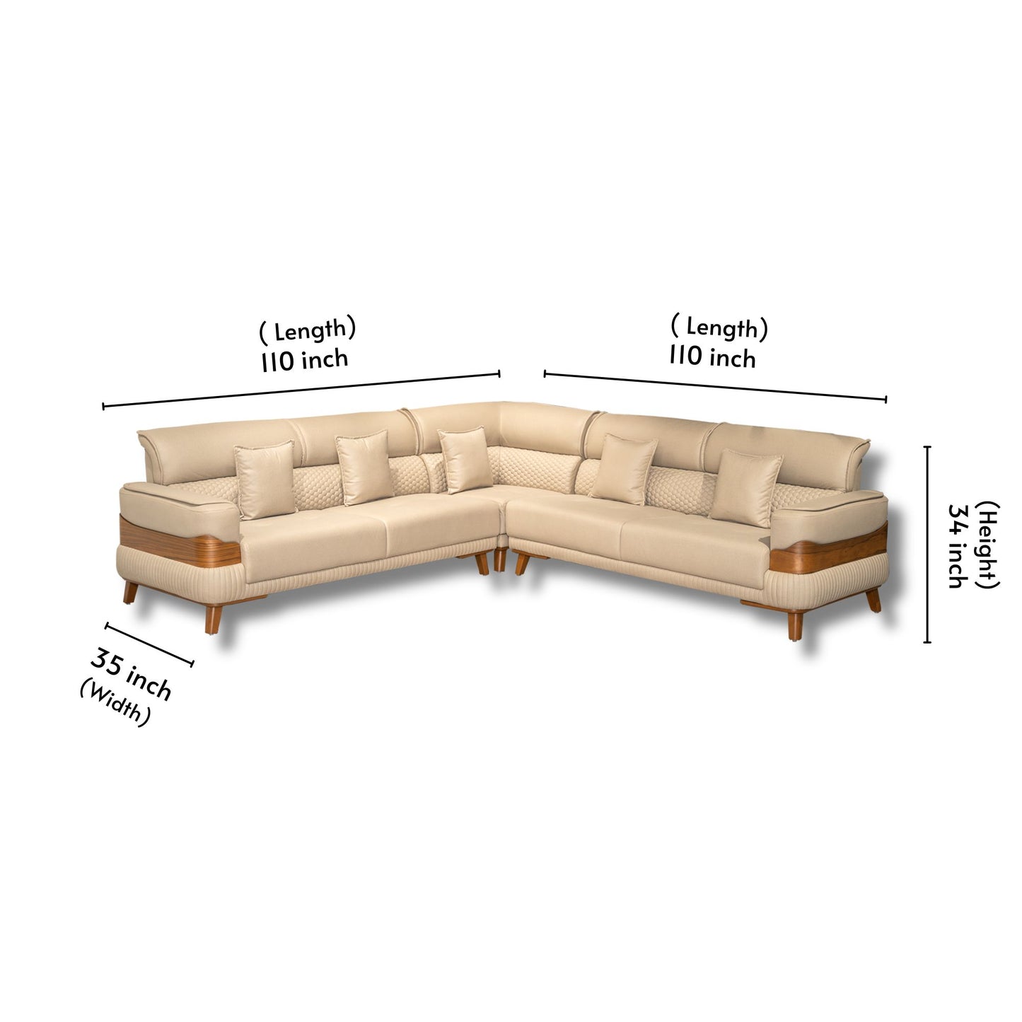 Infinity Fabric Corner Sofa