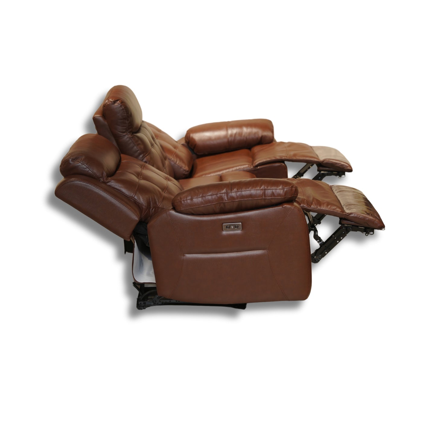 Milan Half Leather Electric Recliner 3+2 Seater-55012M