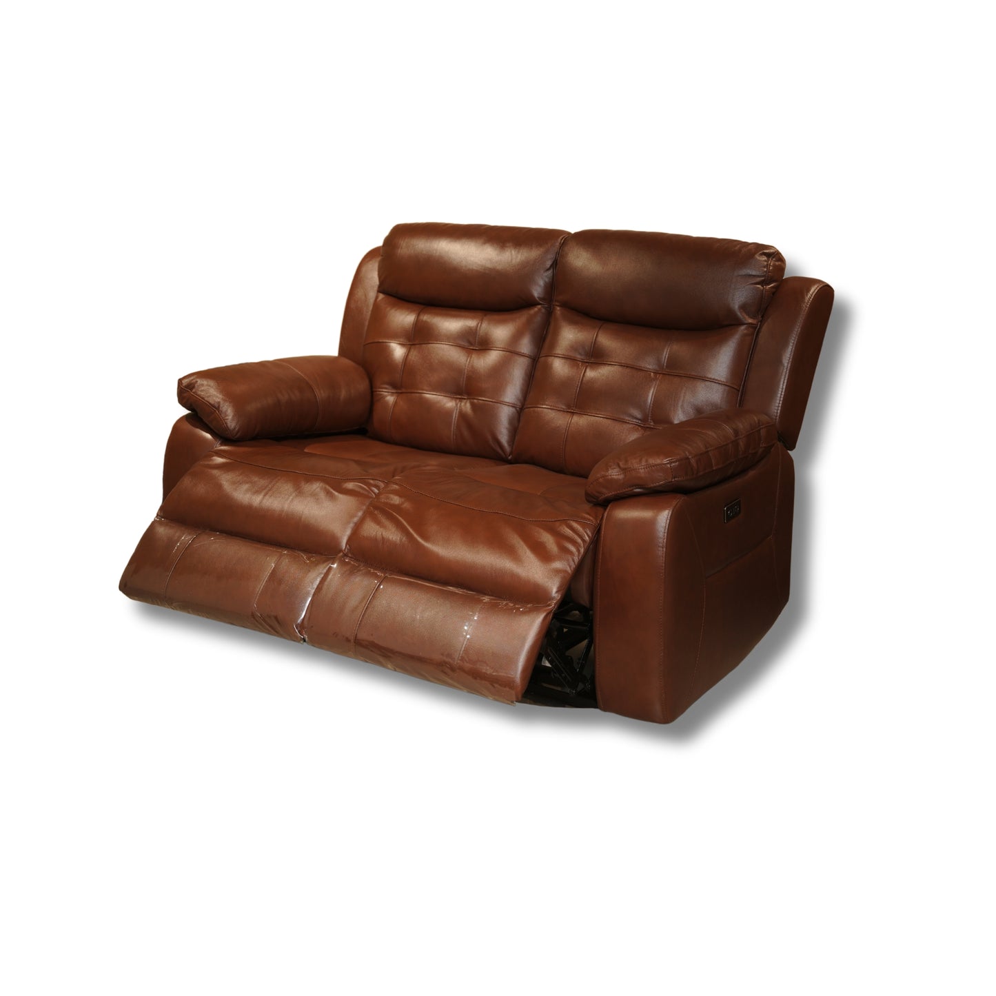 Milan Half Leather Electric Recliner 3+2 Seater-55012M