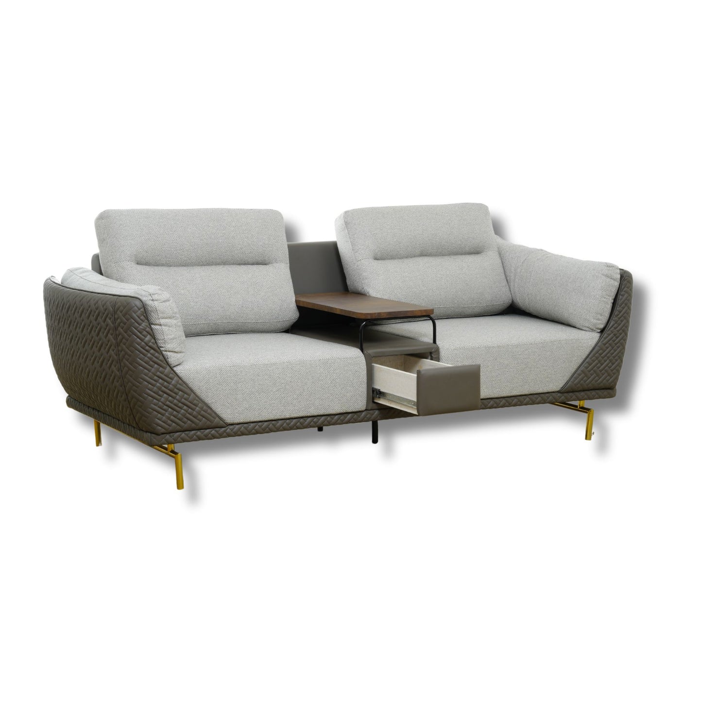 Gravitas Fabric Sofa 3+2 Seater with Console