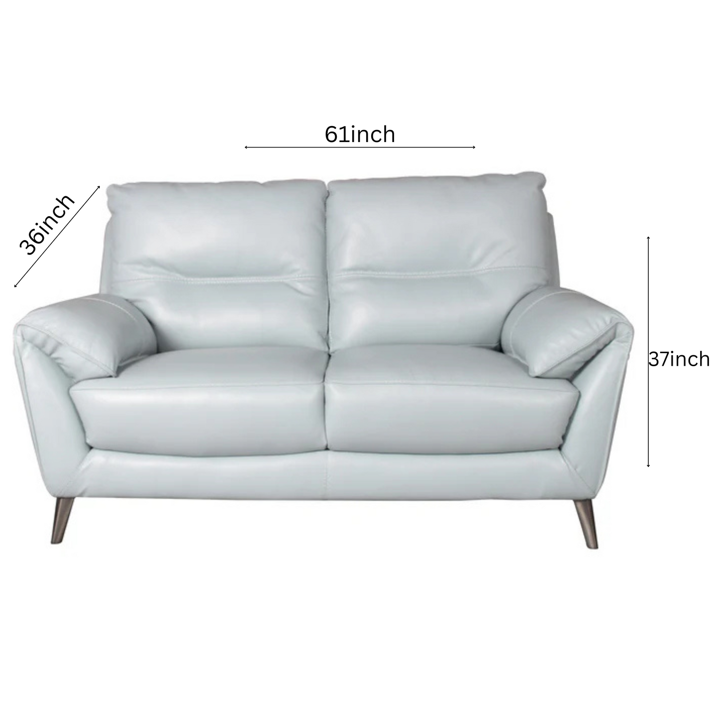 Anson Half Leather Sofa 2 Seater-12615
