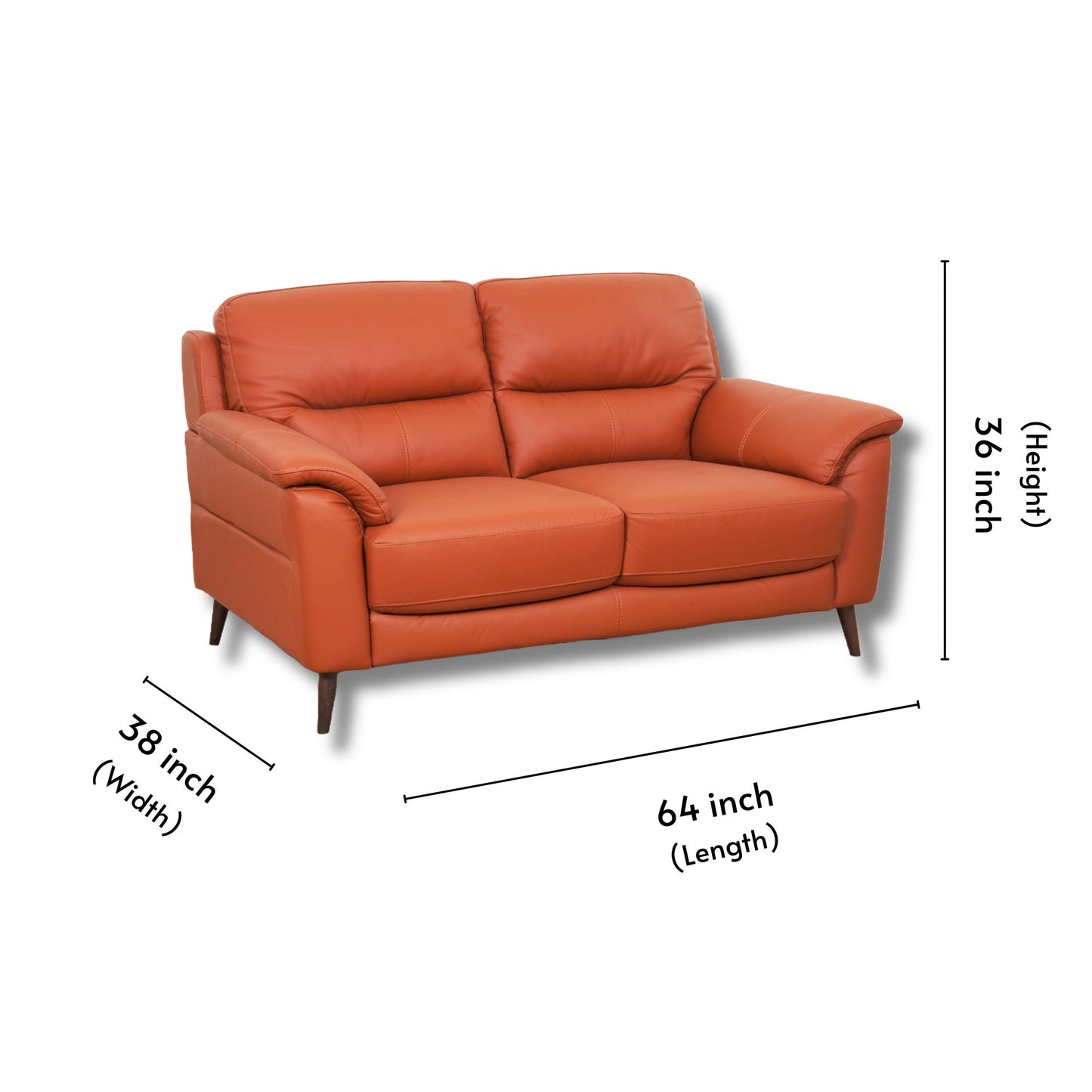 Alcamo Half Leather Sofa 3+2 Seater