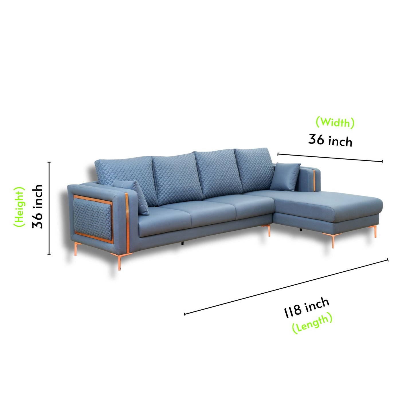 Warwick Fabric L Shape Sofa