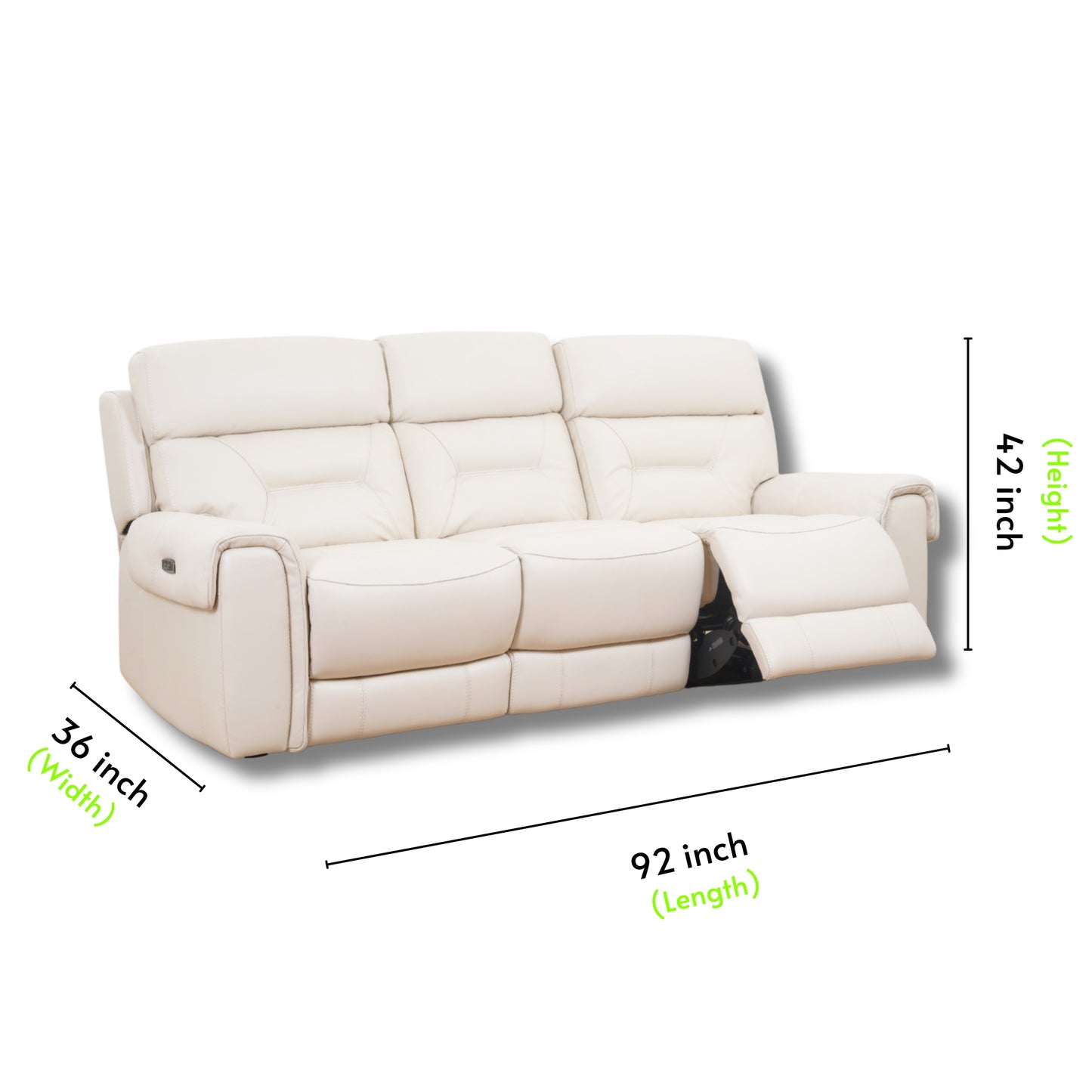 Addison Half Leather Motion Sofa 3+2 Seater-RS-13045