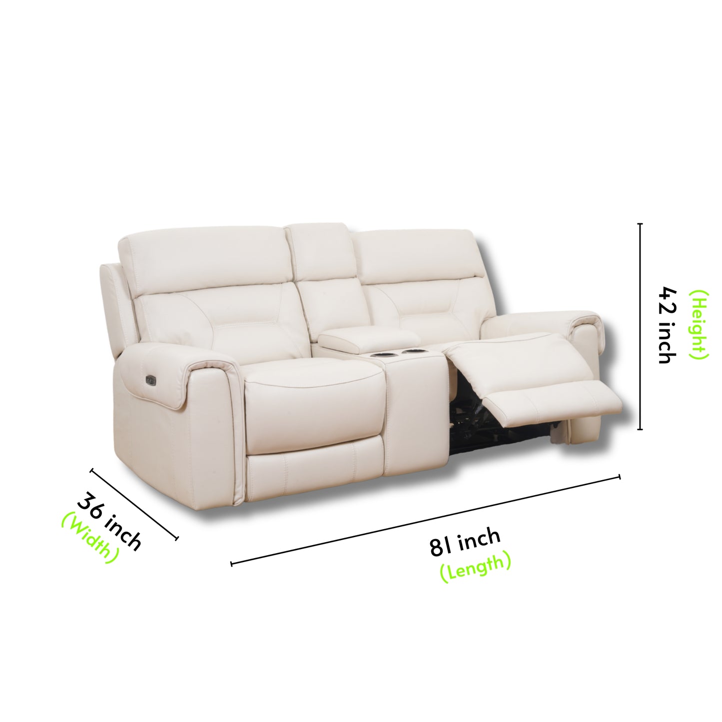 Addison Half Leather Motion Sofa 3+2 Seater-RS-13045