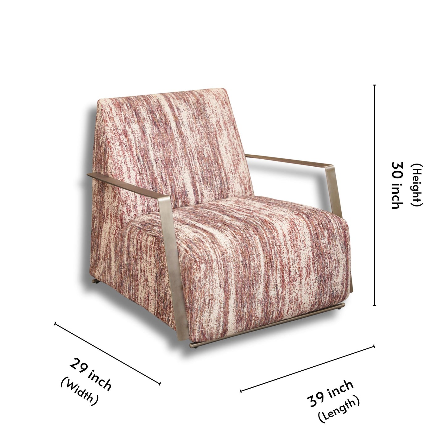 LMG LC Accent Chair 9199 Pink