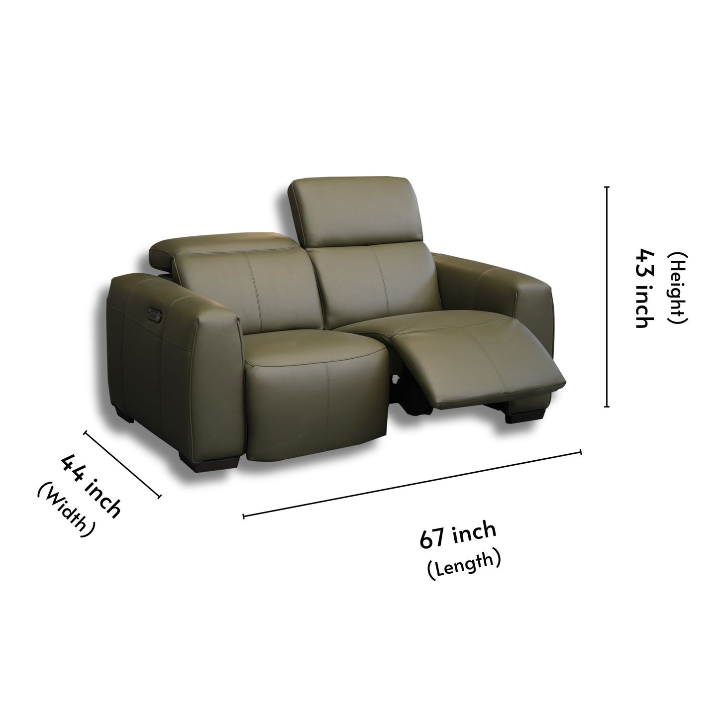 Amber HL Dual Motor Power Recliner 3+2 Seater-RS-12885-PR