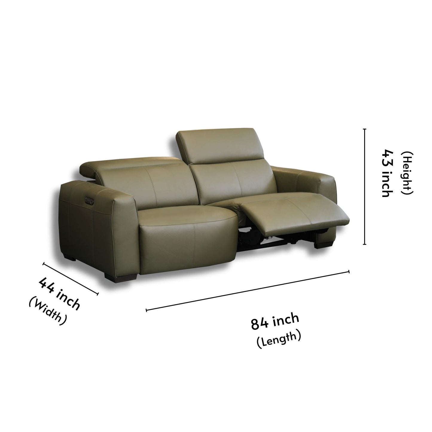 Amber HL Dual Motor Power Recliner 3+2 Seater-RS-12885-PR