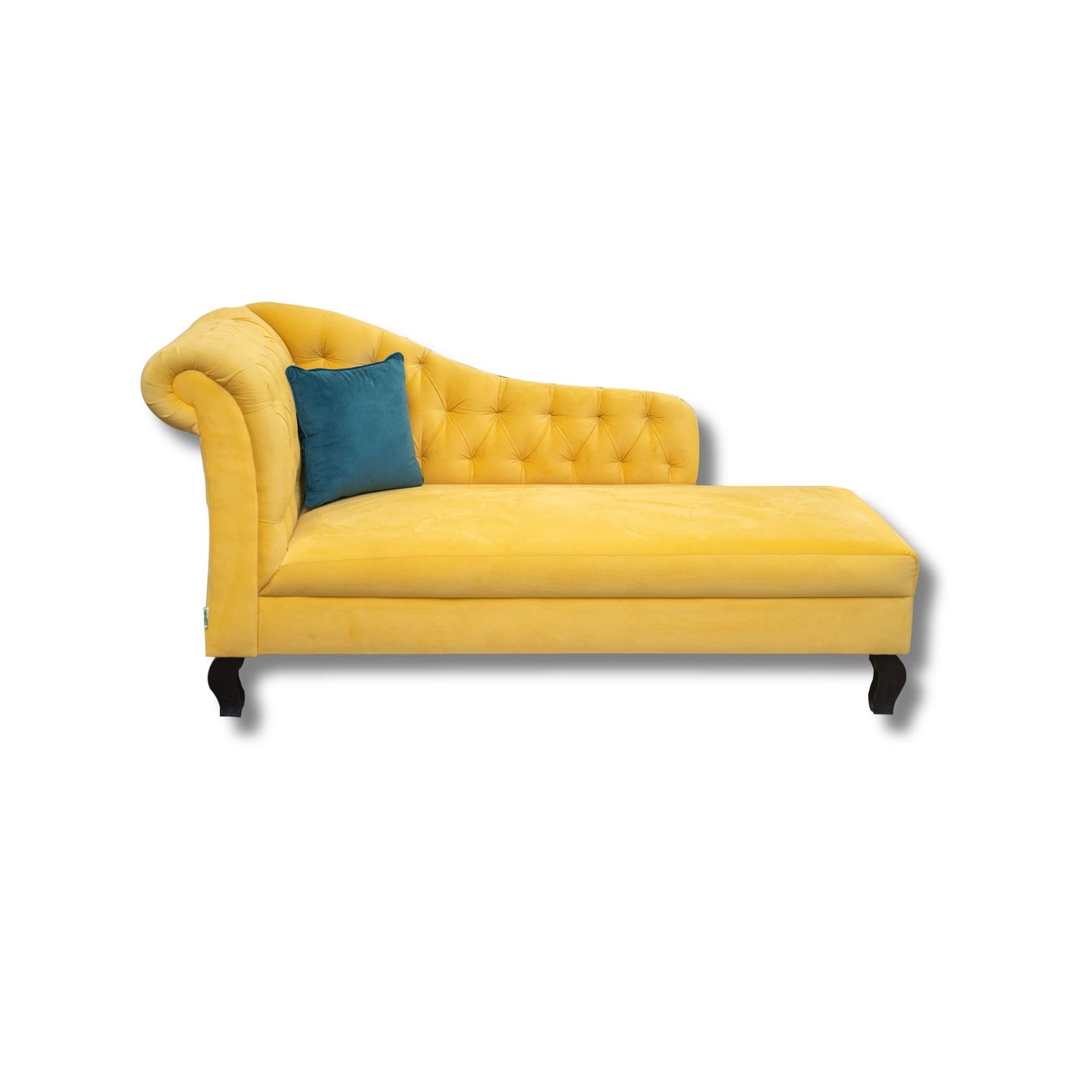 Chesterfield Carilona Fabric Diwan Yellow