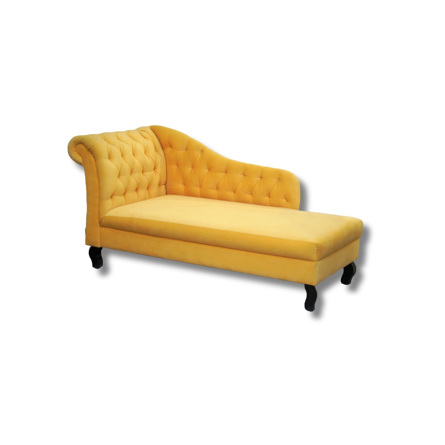 Chesterfield Carilona Fabric Diwan Yellow