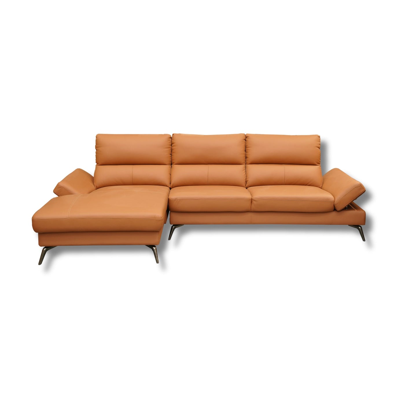 TWF SS Half Leather Longer Sofa