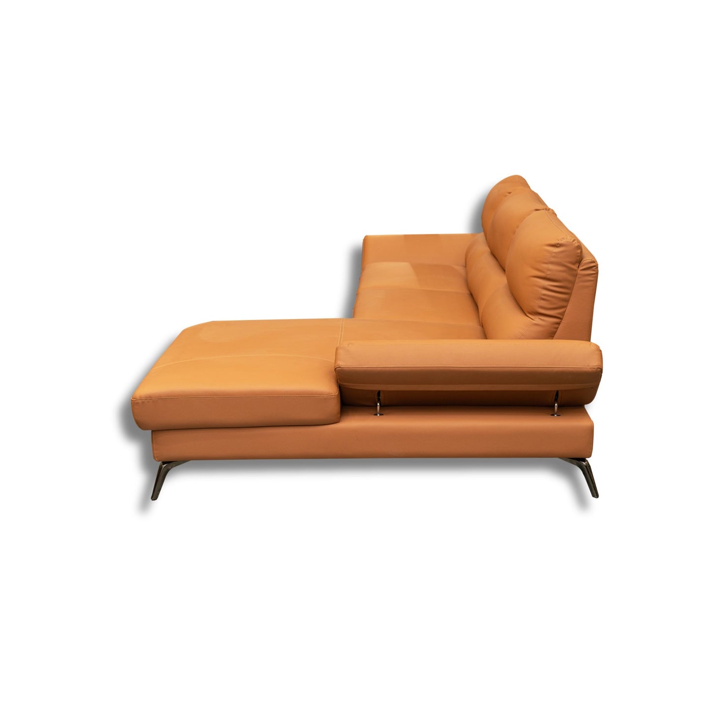 TWF SS Half Leather Longer Sofa