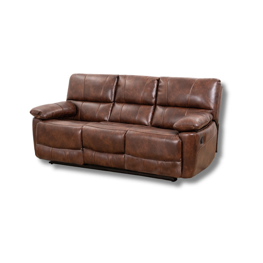 Delta Leatherite Recliner 3 Seater-X9761
