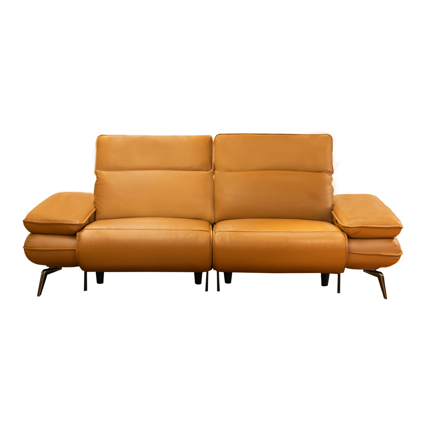 Half Leather Power Recliner 2 Seater-TM87