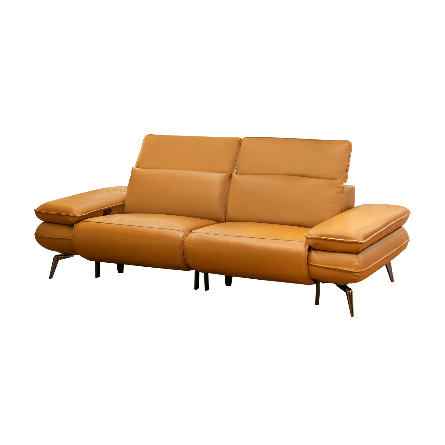 Half Leather Power Recliner 2 Seater-TM87