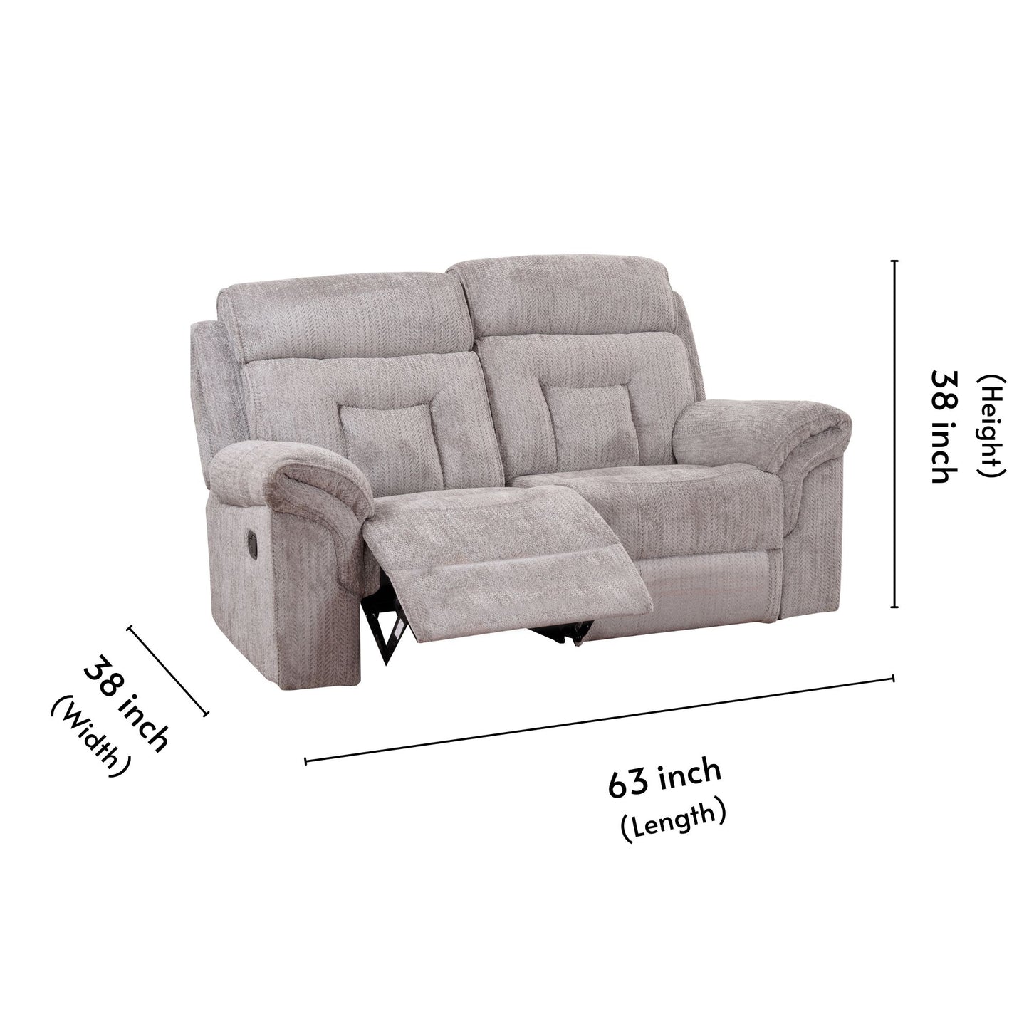 Calvin Manual Fabric 3+2 Seater Recliner
