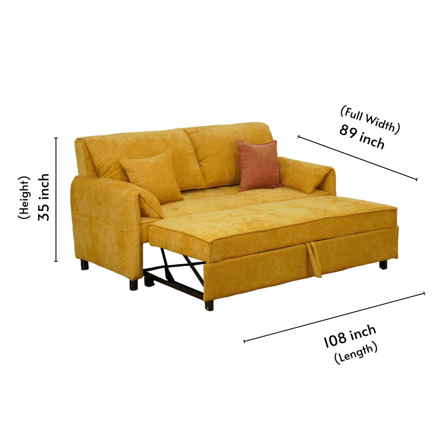AVI SB Sofa Bed -Yellow