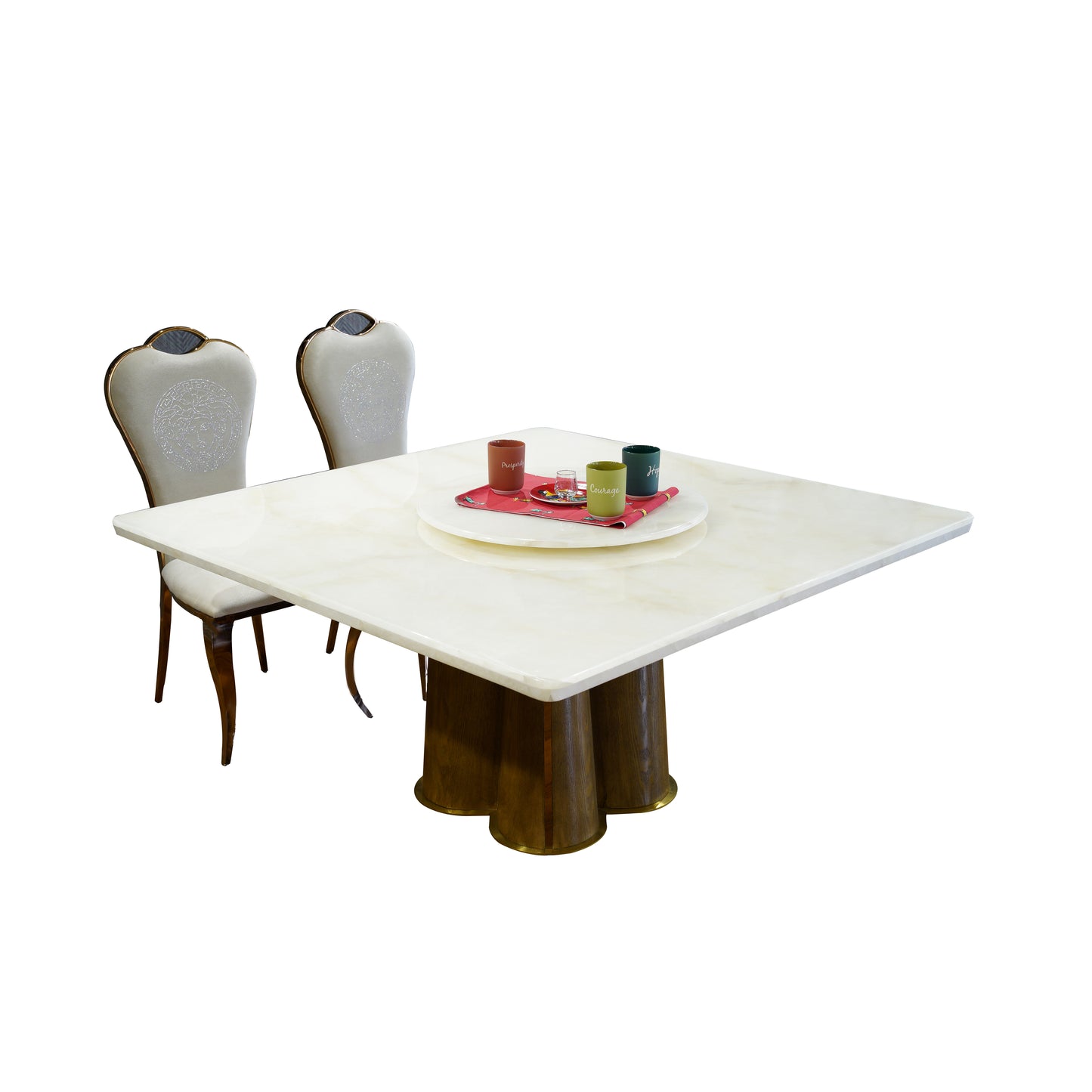 Square Onxy Dining Table 8 Seater-833
