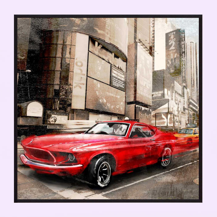 Car Canvas Painting Art Work
