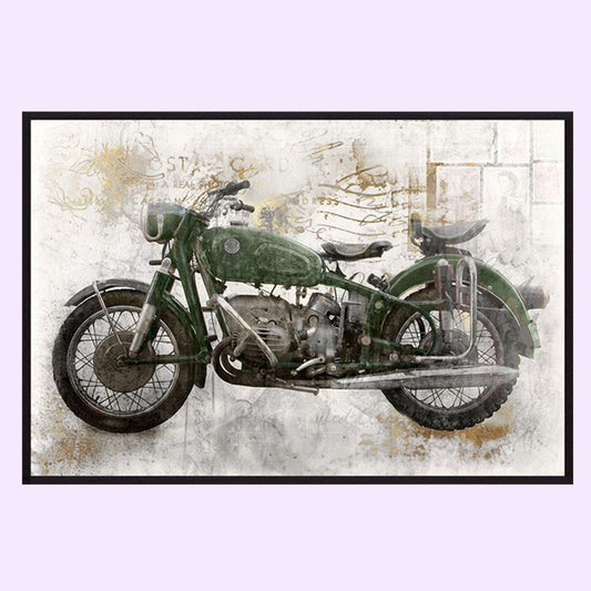 Bike Canvas Painting Art Work