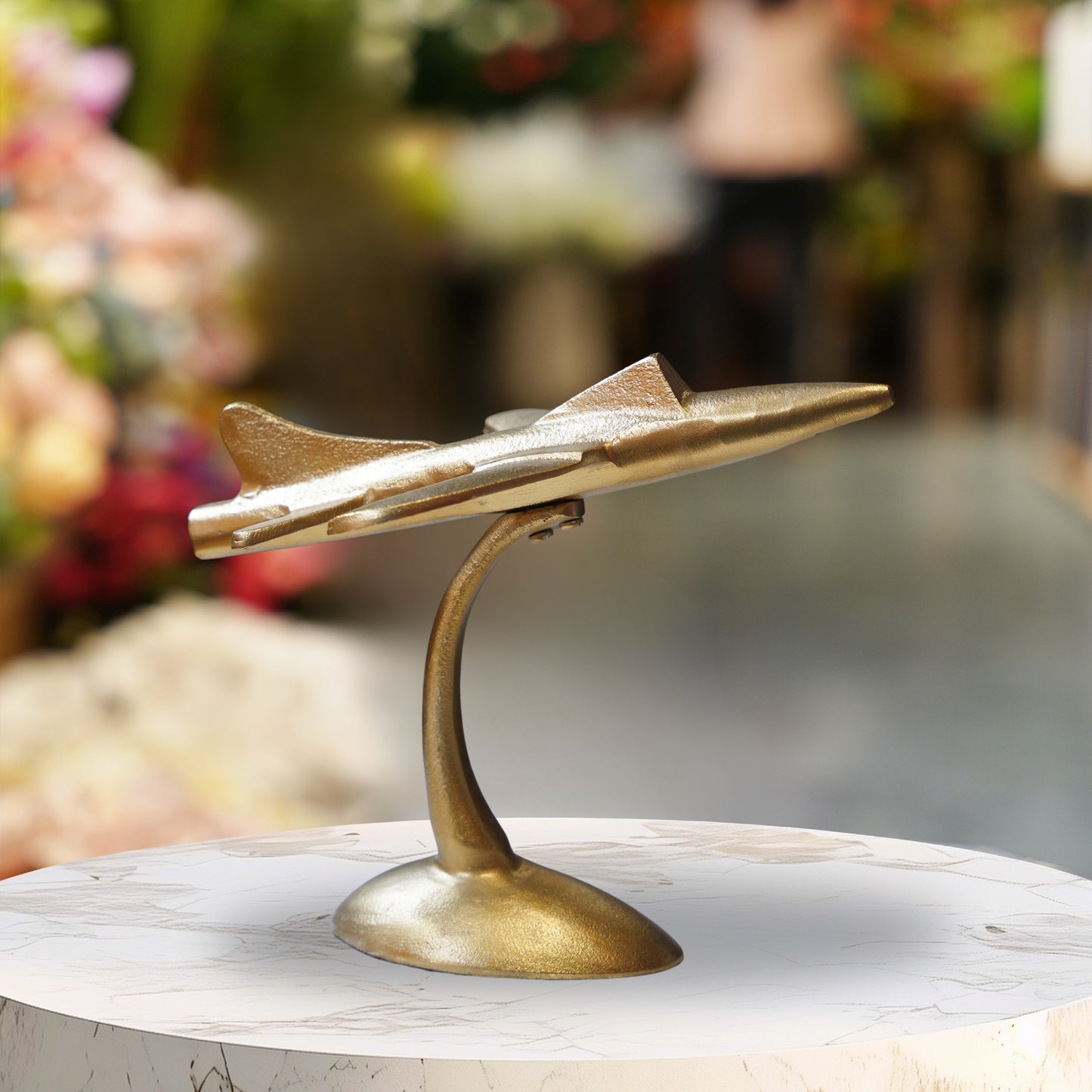 Golden Jet Desk Sculpture