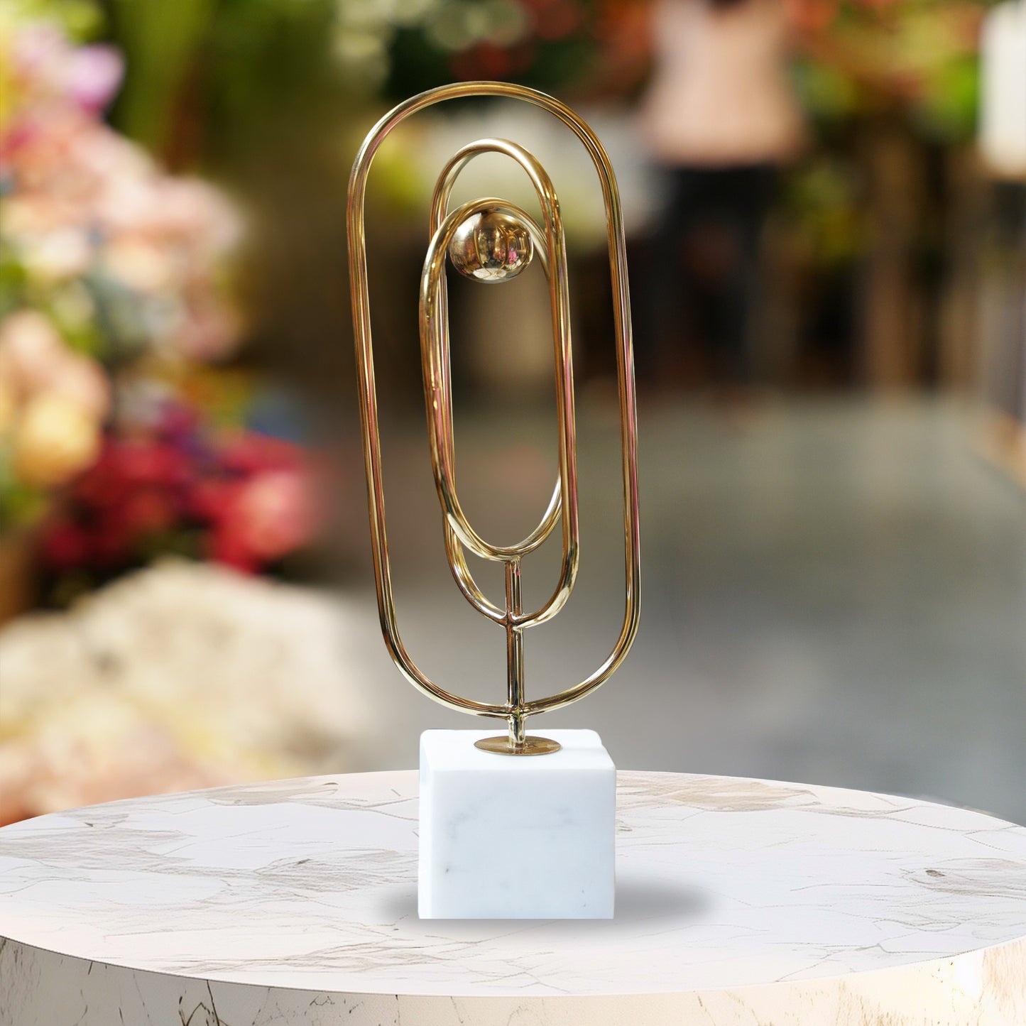 Modernist Golden Harmony Sculpture