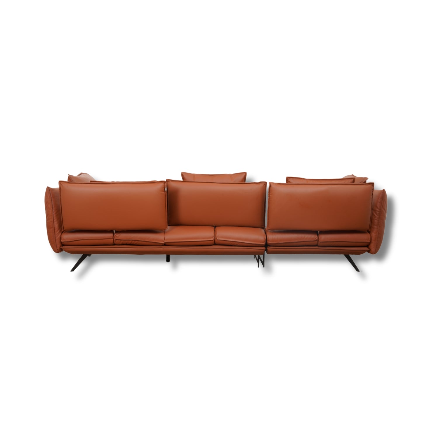 Aries Half Leather Longer Sofa LHS