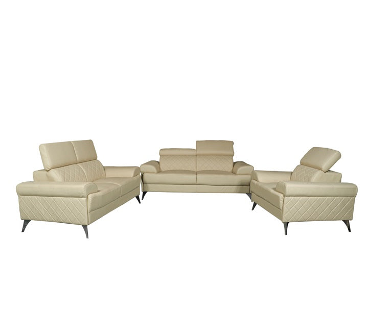 Harley Leather Sofa 3 Seater Beige