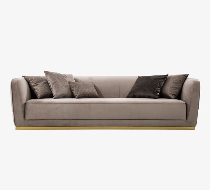 Phantom Premium Fabric Sofa 2 Seater Brown