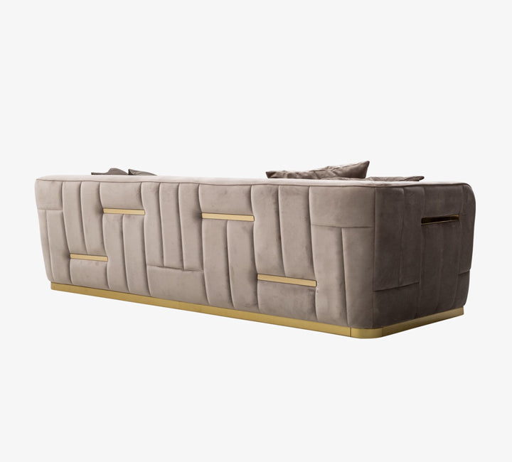 Phantom Premium Fabric Sofa 2 Seater Brown