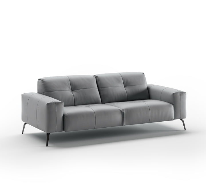 Full Leather Sofa (M&D) 3+2 Seater Grey - F002