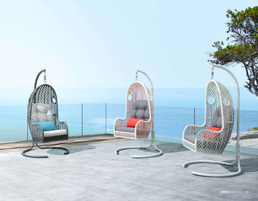 High Gold Shenzou Single Seater Swing Chair Dark Grey