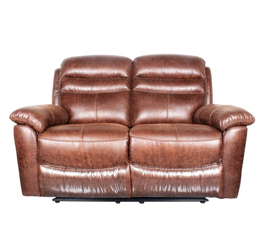 Rawdon Fabric Recliner 2 Seater Brown