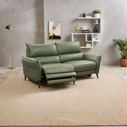 Half Leather Motion Sofa 3 Seater- A0563