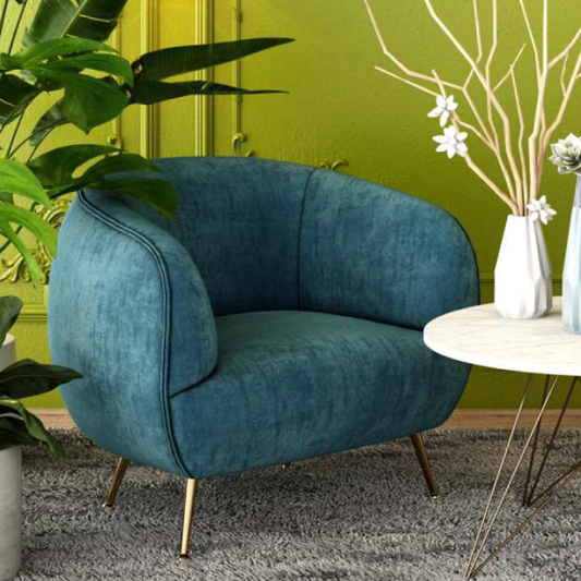 Blue Color Plain Design Upholstery Fabric