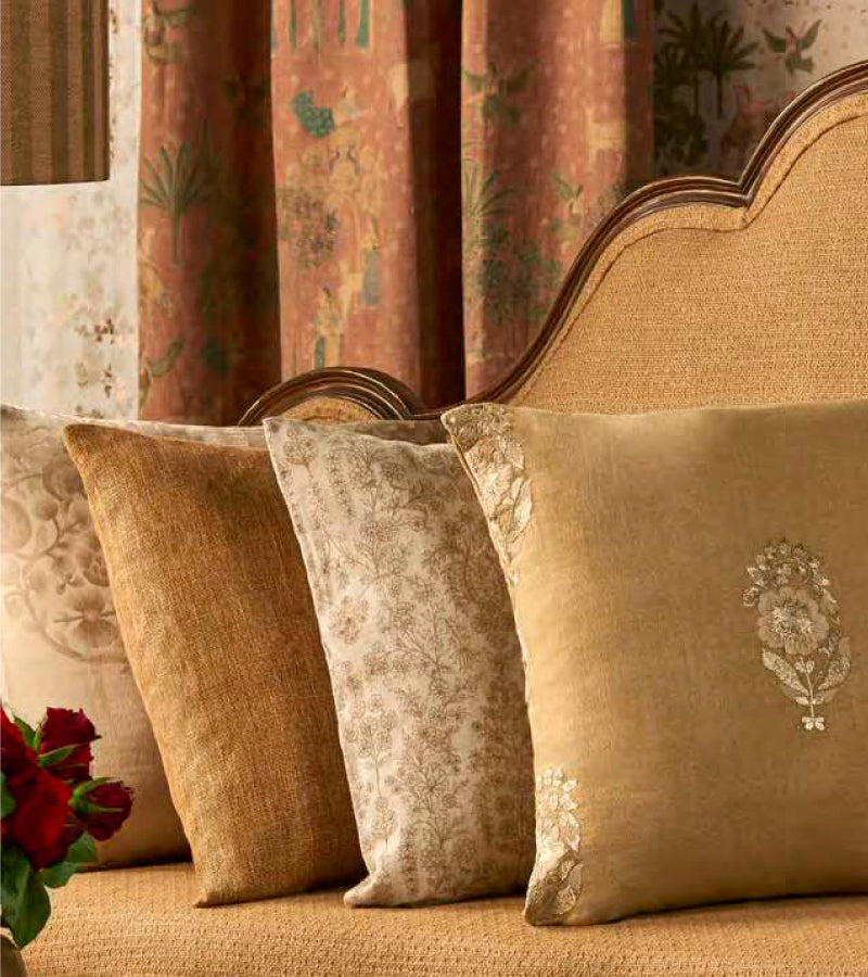 Cream Color Self Plain Upholstery Fabric
