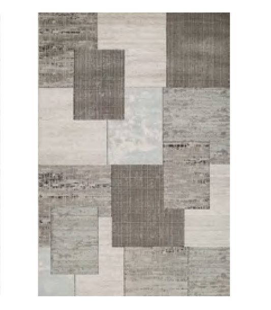 Grey Color Solid Hand Tufted Wool Carpet