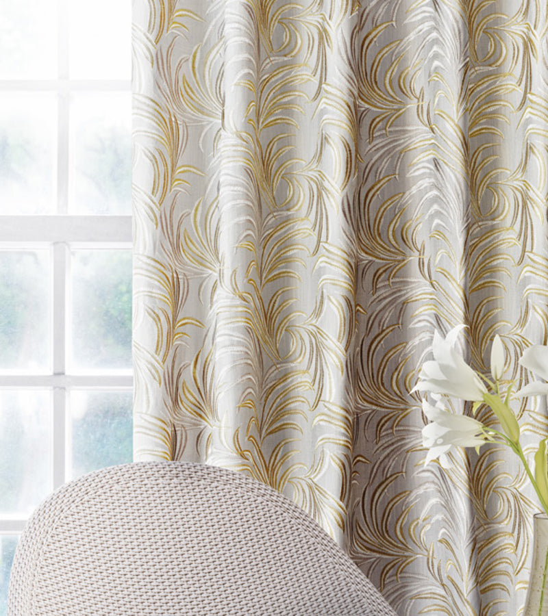 Yellow Weaves Main Fabric Door Curtain