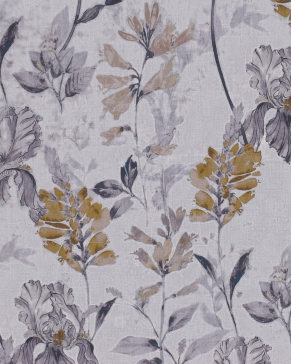 Stylish and beautiful floral design polyester eyelet curtain