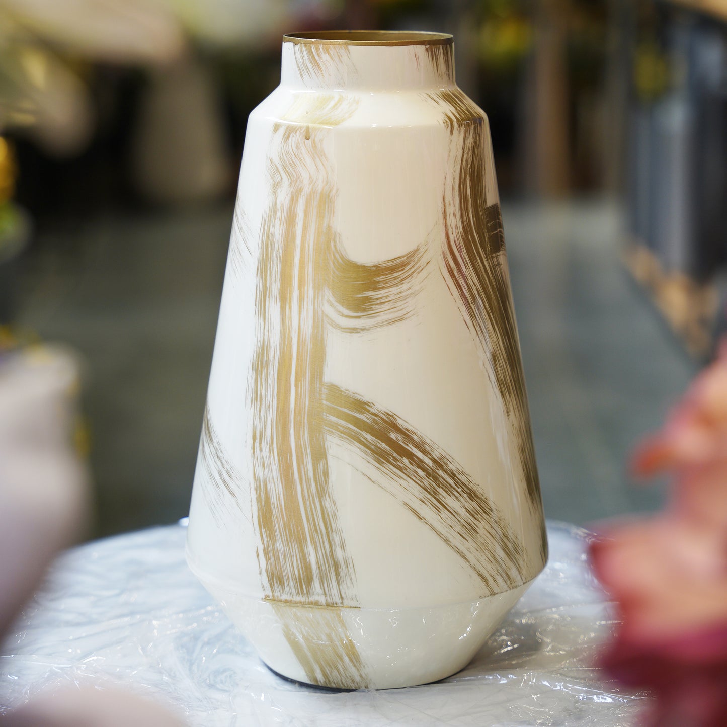 Brushstroke Ceramic Vase
