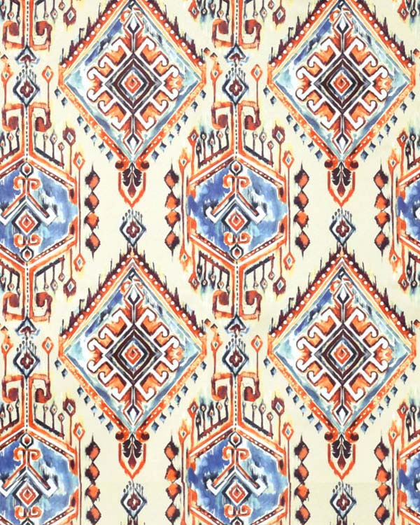 Unique and stylish geometric mixed color eyelet curtain