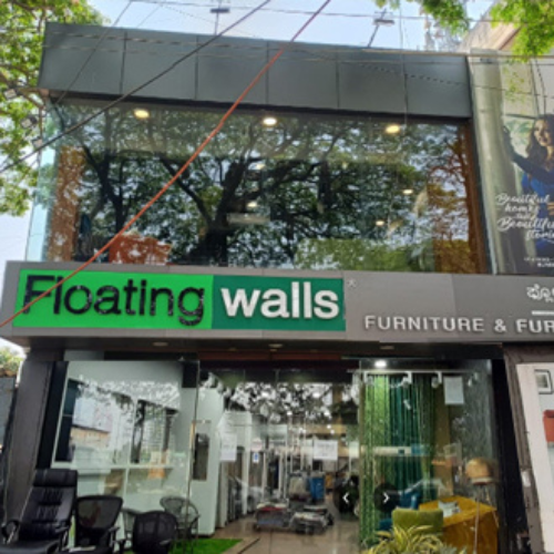 Stores across bangalore floating walls