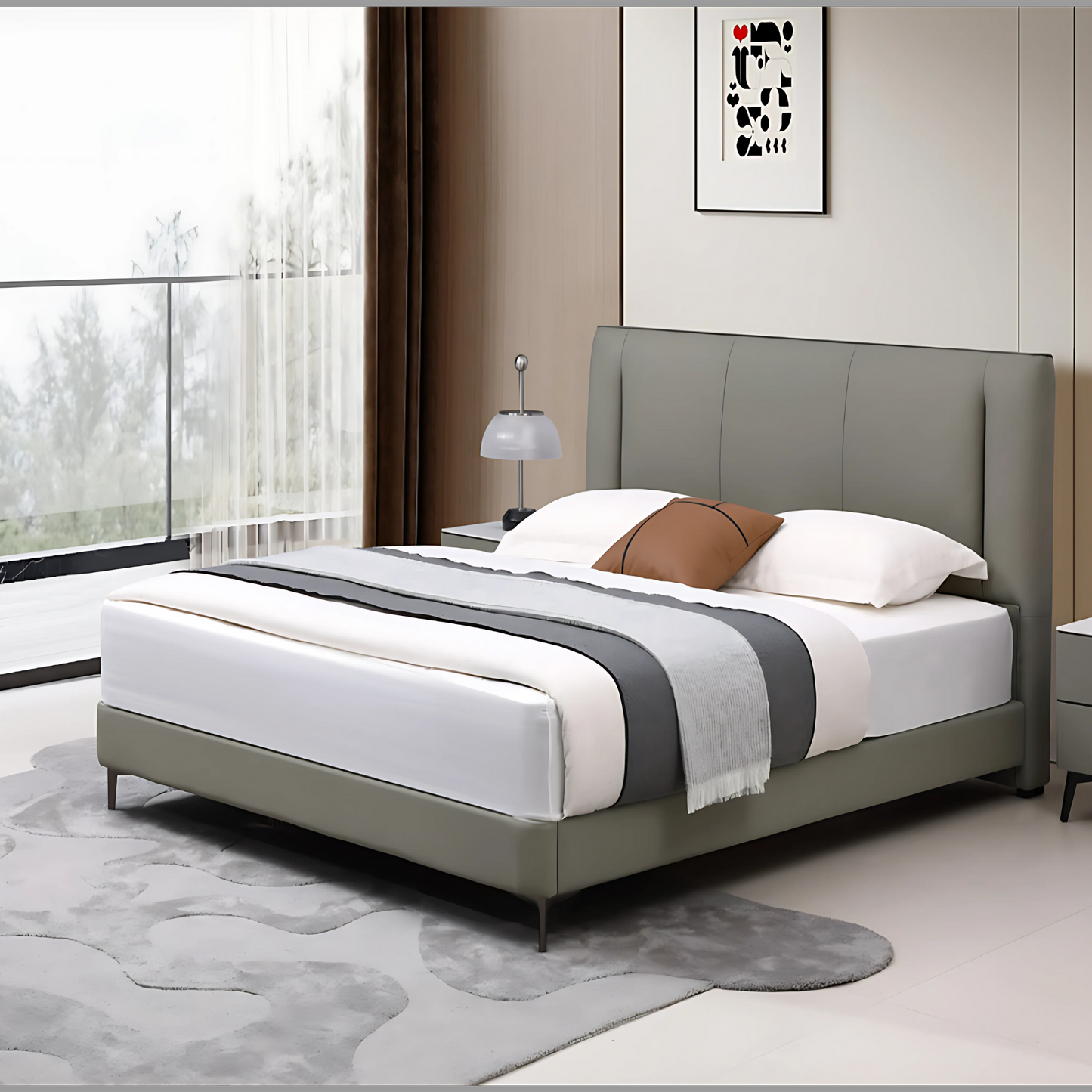 Micro Fibre BED 180x200 With 2 BST - 2334-62