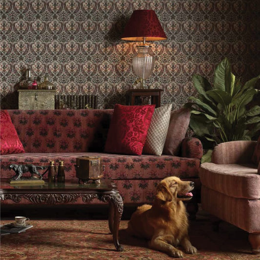 Beige Base Multi Color Jaipur Valencia Mogra Wallpaper