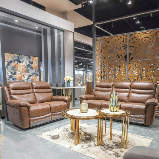 Rawdon Fabric Recliner Set (3+2)  Brown