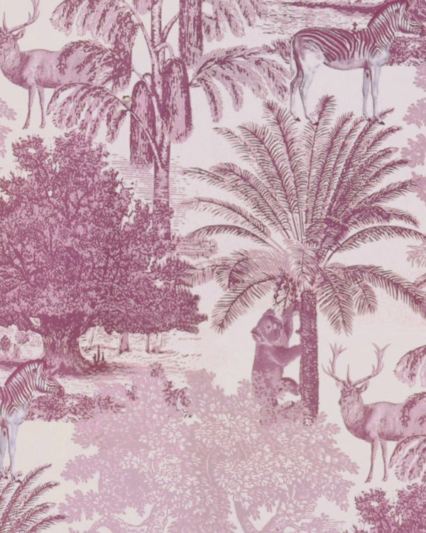 Explore our purple animal print eyelet curtain