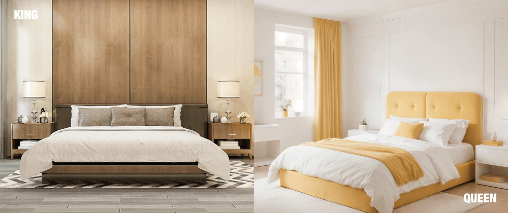King vs. Queen size bed
